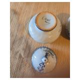 Vintage E. Galli Ceramic Set with Blue Bird