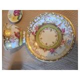 Vintage hand-painted Japanese porcelain pieces and more