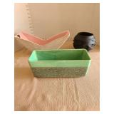 Mid-Century Touche ceramic planter and others