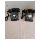 Vintage Western Electric 500 Rotary Desk Phones - Set of 2