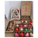 Vintage Shiny Brite Christmas ornaments and others