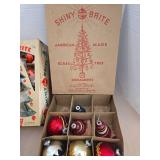 Vintage Shiny Brite Christmas ornaments and others