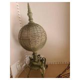Metal home decor 24in tall, lighted stems 36in tall
