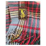 Two plaid stadium throws