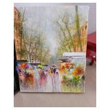 Donegal dish, Paris street scene art, more