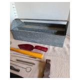 Metal tool caddy with specialty tools
