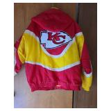 Kansas City Chiefs coat and button-up shirt, both size L