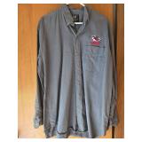 Kansas City Chiefs coat and button-up shirt, both size L