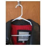 K.C. Chiefs faux leather jacket and windbreaker, both size L, both used