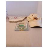 KC Chiefs stone 13in wide, Arrowhead Stadium replica, ball cap