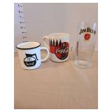 Pot head, Coke and Jim Beam drinking vessels