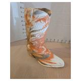 Vintage Southwestern Clay Art Set - Boot and Cactus