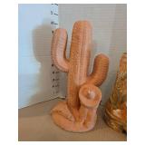 Vintage Southwestern Clay Art Set - Boot and Cactus