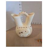 Vintage Southwest Decor Set - Wedding vase and Native American candle holder