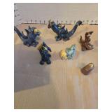 Vintage Ceramic Dragon and Animal Figurine Collection