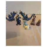 Vintage Ceramic Dragon and Animal Figurine Collection