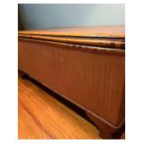 Vintage bamboo storage trunk 14x32x17