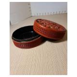 Rare Chinese red cinnabar lacquer box, 18th/19th century