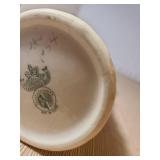 Belleek crown top vase 40s-50s, 6.5in tall