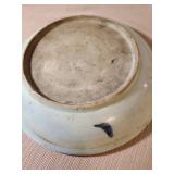 Two Antique Imperial Waters Qing Dynasty blue and white carp porcelain bowls