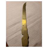 Antique Japanese brass page-turner, 9.75in long