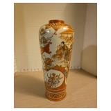 Antique Japanese handpainted Kutani vase,12in  tall