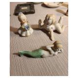 Vintage and antique porcelain, bisque, china pieces.