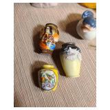 Japanese ceramic, brass, Otagiri, Westmoreland bird collection, miniature vases Dragonware, Moriage
