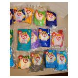 TY Beanie Babies in packages, two sets 1-12
