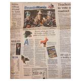TY Beanie Babies in packages, 1-12, The Beanie Baby Handbook, Wichita Eagle newspaper article dated 9/29/97