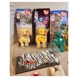 TY Beanie Babies, including Blizzard in case