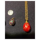 Four additional egg pendants