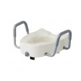 Elevated Toilet Seat with Arms - Retail: $29
