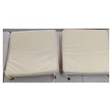 Outdoor Patio Cushions Set - Cream White - Retail: $45