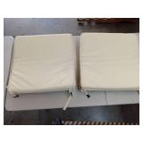 Outdoor Patio Cushions Set - Cream White - Retail: $45