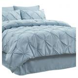 Pintuck Pleated Comforter & Pillow Cases - Retail: $49