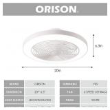 Orison Smart LED Ceiling Fan with Remote and App Control *Untested,  Item Sold As Is  - Retail: $199