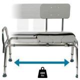 Adjustable Bathtub Transfer Bench *Missing Pieces - Retail: $89