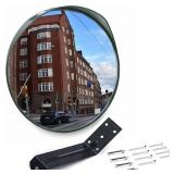 24-inch Industrial Security Convex Mirror with Mounting Bracket *mounting screws NOT included  - Retail: $89