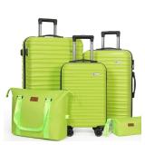 Modern Lime Green 3-Piece Hardside Luggage Set *Suitcases ONLY - Retail: $129