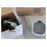 Hunter 750W Digital Plug-in Space Heater Set - Retail: $39