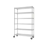 TRINITY 6-Tier Wire Shelving Rack  48 x18 x72 - Retail: $300