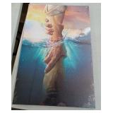 Breaking Through - Underwater Hand Photography Art Print