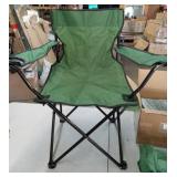 Set of 4 Portable Folding Camping Chair - Forest Green