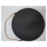 Pozino Round Wall Mirror with Rope Hanging