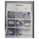 20x13 inch White Plexiglass Frame Assembly Kit garage door windows