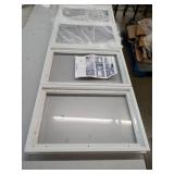 20x13 inch White Plexiglass Frame Assembly Kit garage door windows