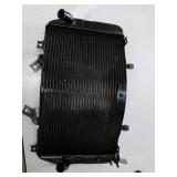 Automotive Radiator with Warning Label