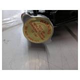 Automotive Radiator with Warning Label