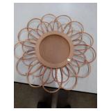 Vintage Rattan Sunburst Wall Mirror